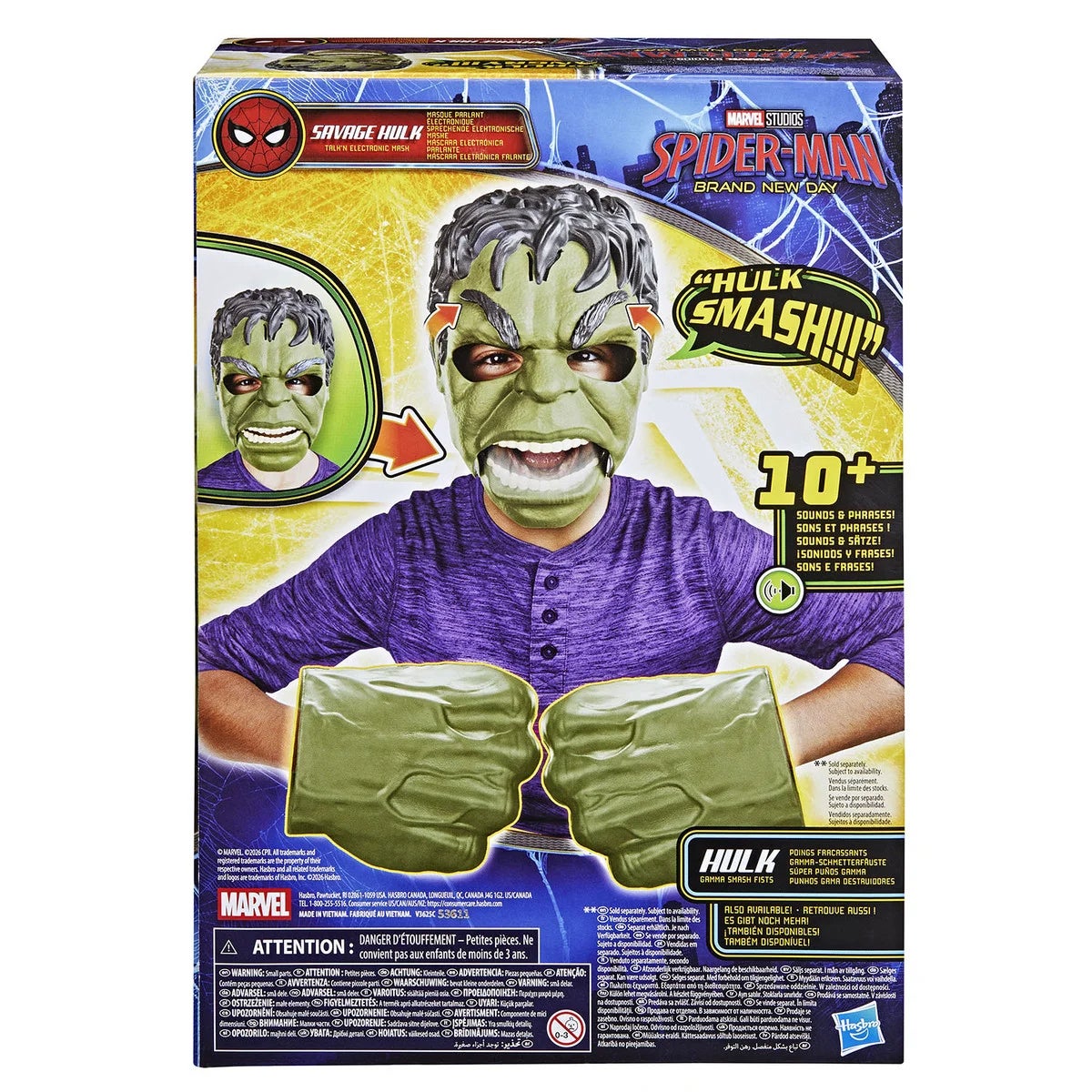 Spiderman Raging Hulk-maske