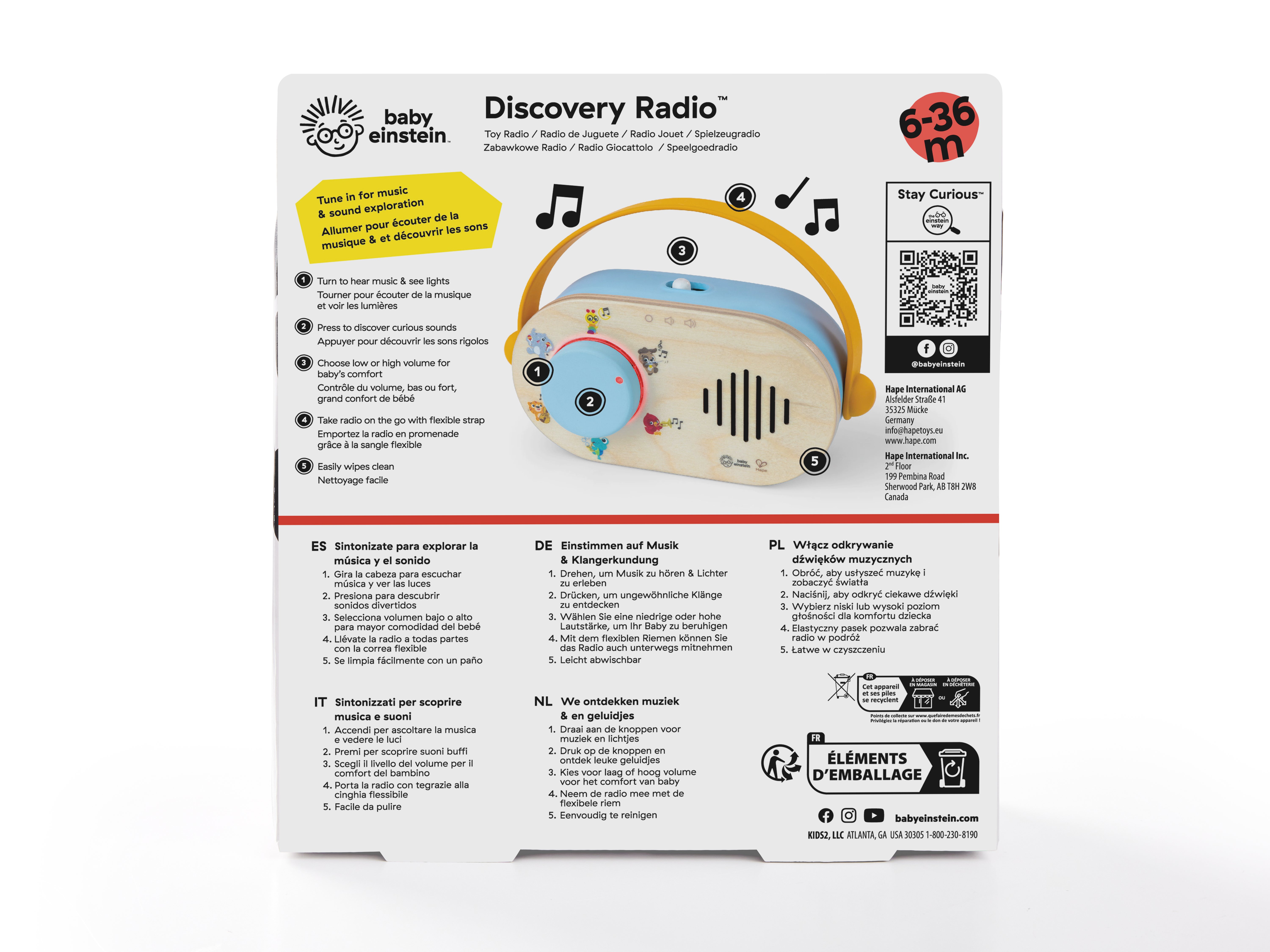 Hape Baby Einstein Læringsradio