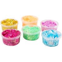 Glitterleire, pastellfarger, 6x20 ml/ 1 pk.