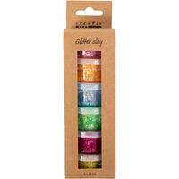 Glitterleire, pastellfarger, 6x20 ml/ 1 pk.