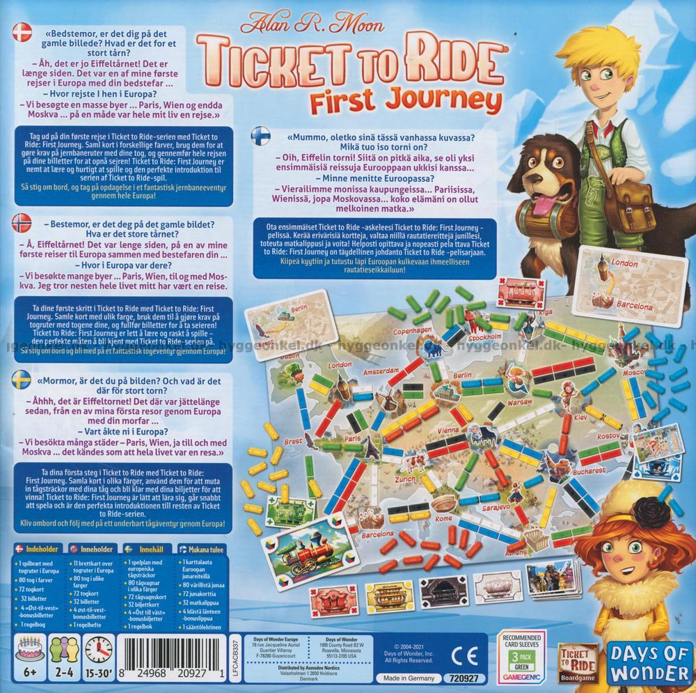 Ticket to Ride First Journey Nordic