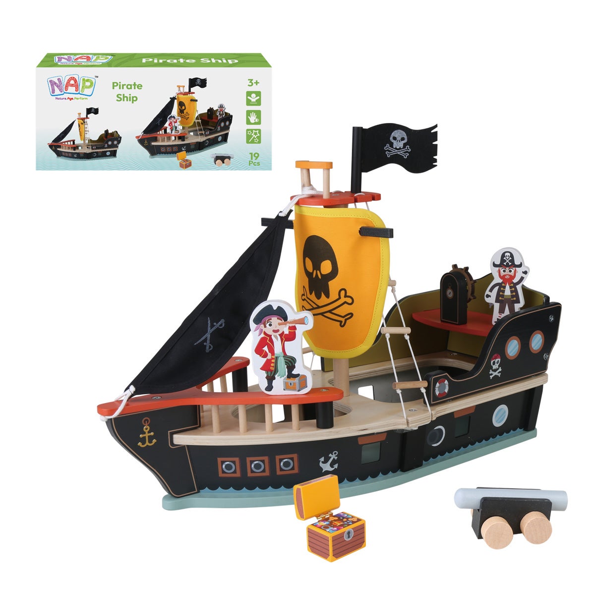 NAP Piratskip treleke for barn