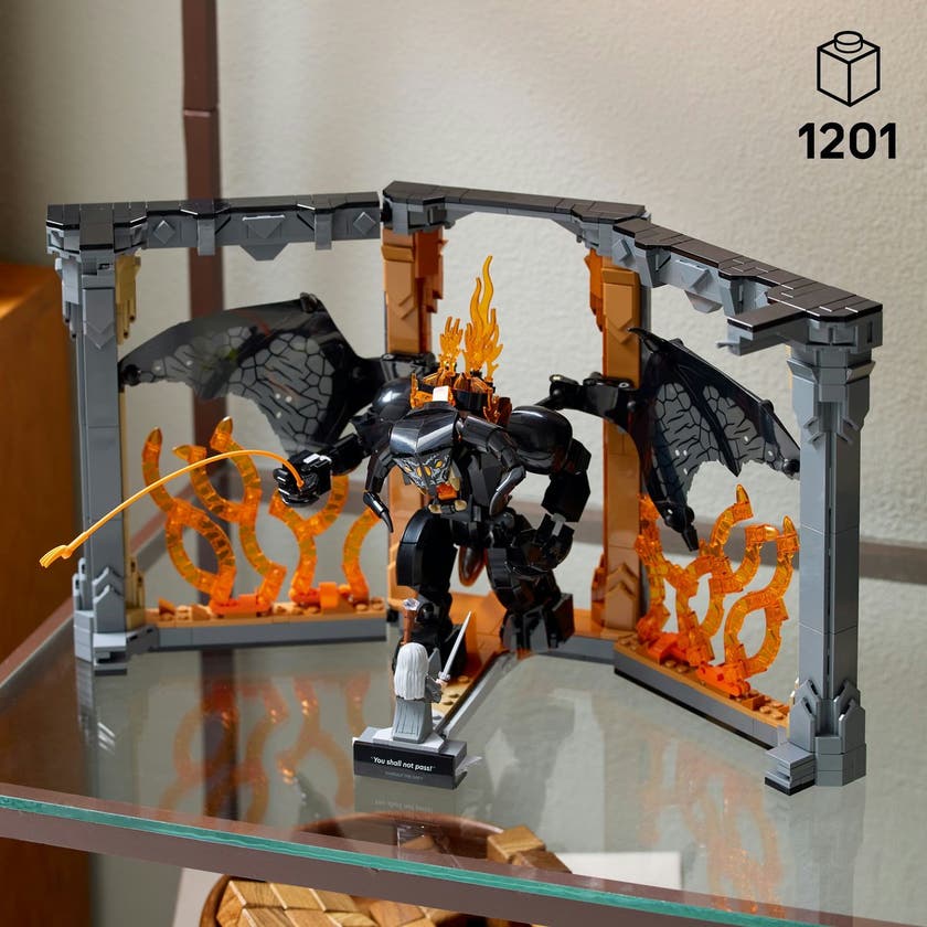 LEGO Icons 10367, Ringenes Herre: Bokstøtte med Balrog