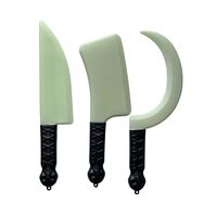 Halloween, Kniv i mørket, selvlysende 1 stk, Sammensatt produkt 3 ulike