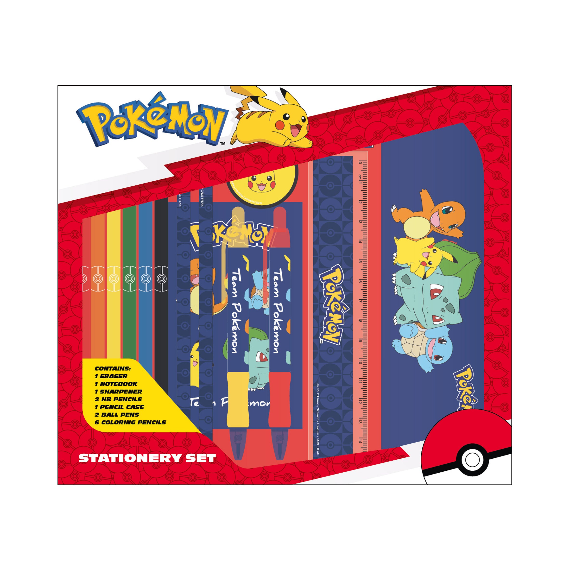 POKÉMON Skrivesett med pennal