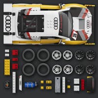 Mattel Brickshop Elite Series Audi