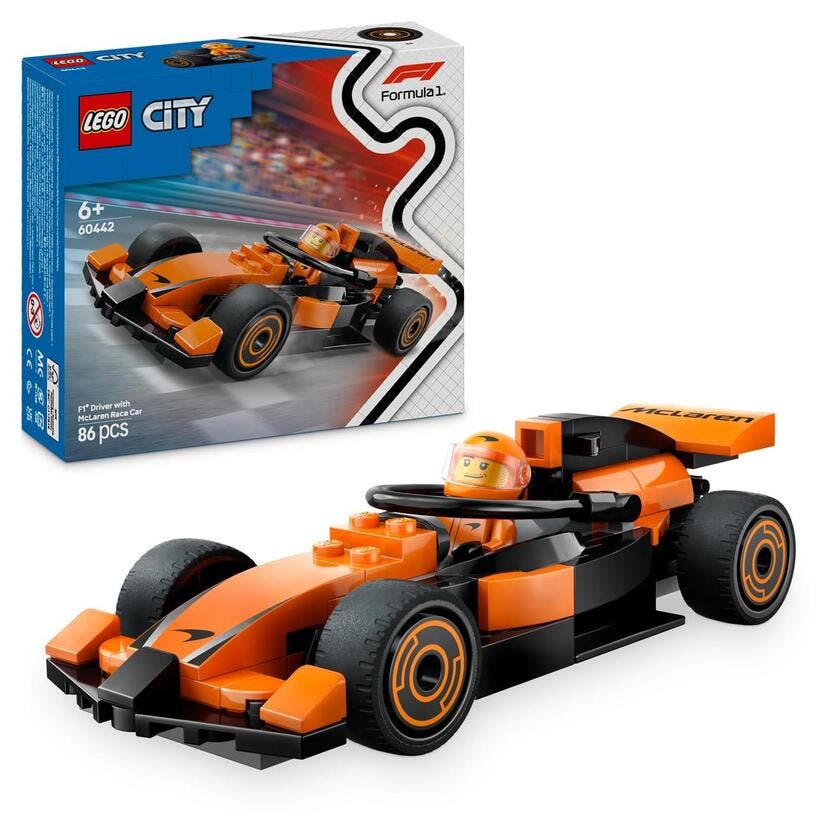 LEGO City Formel 1 60442, F1® sjåfør med McLaren racerbil