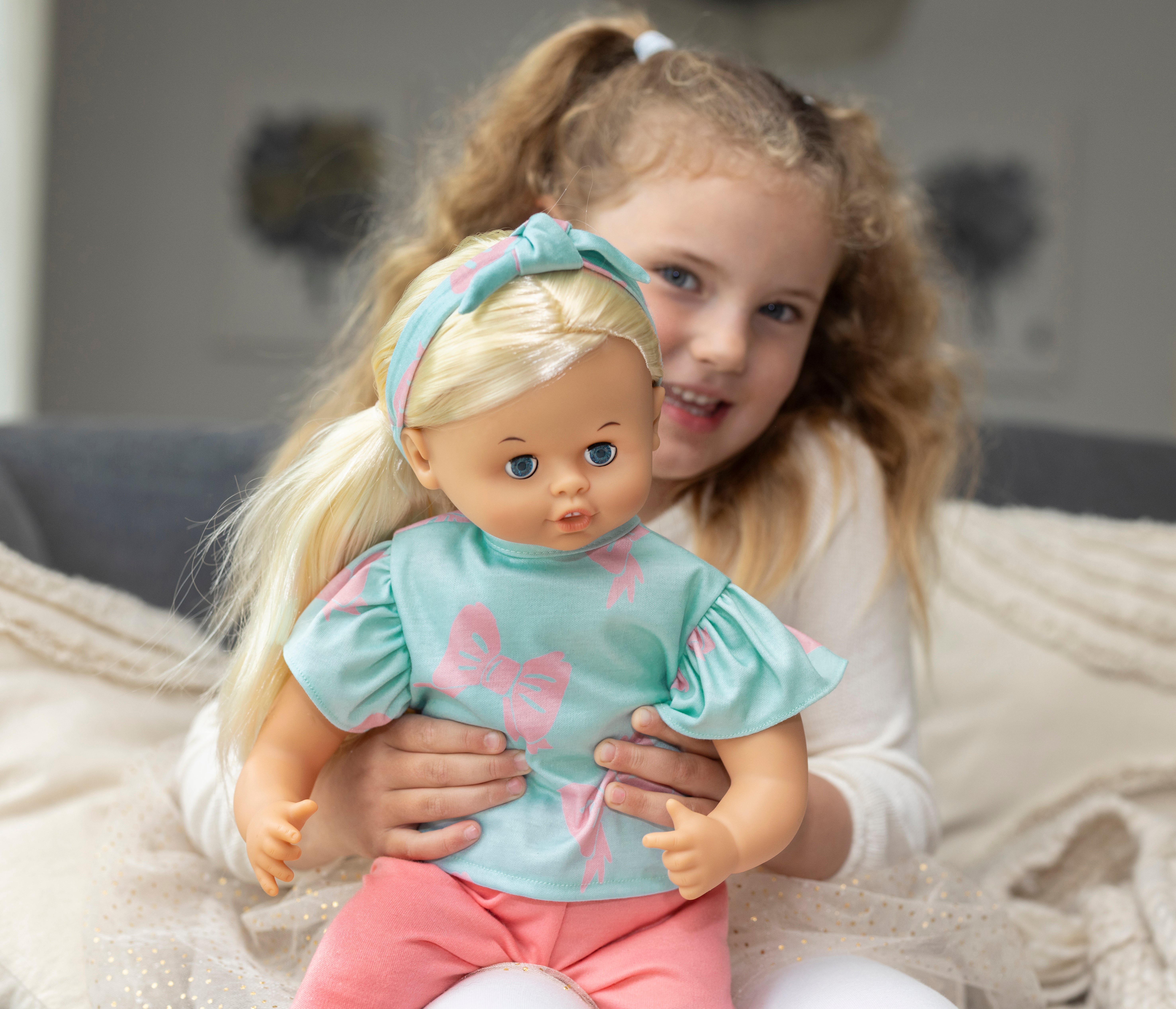 Bluse,Bukser,Hårbånd 41-46 Cm