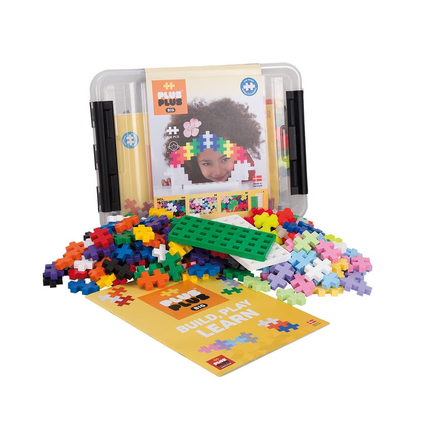 Plus-Plus Stor Oppbevaringsboks Mix / 200 stk