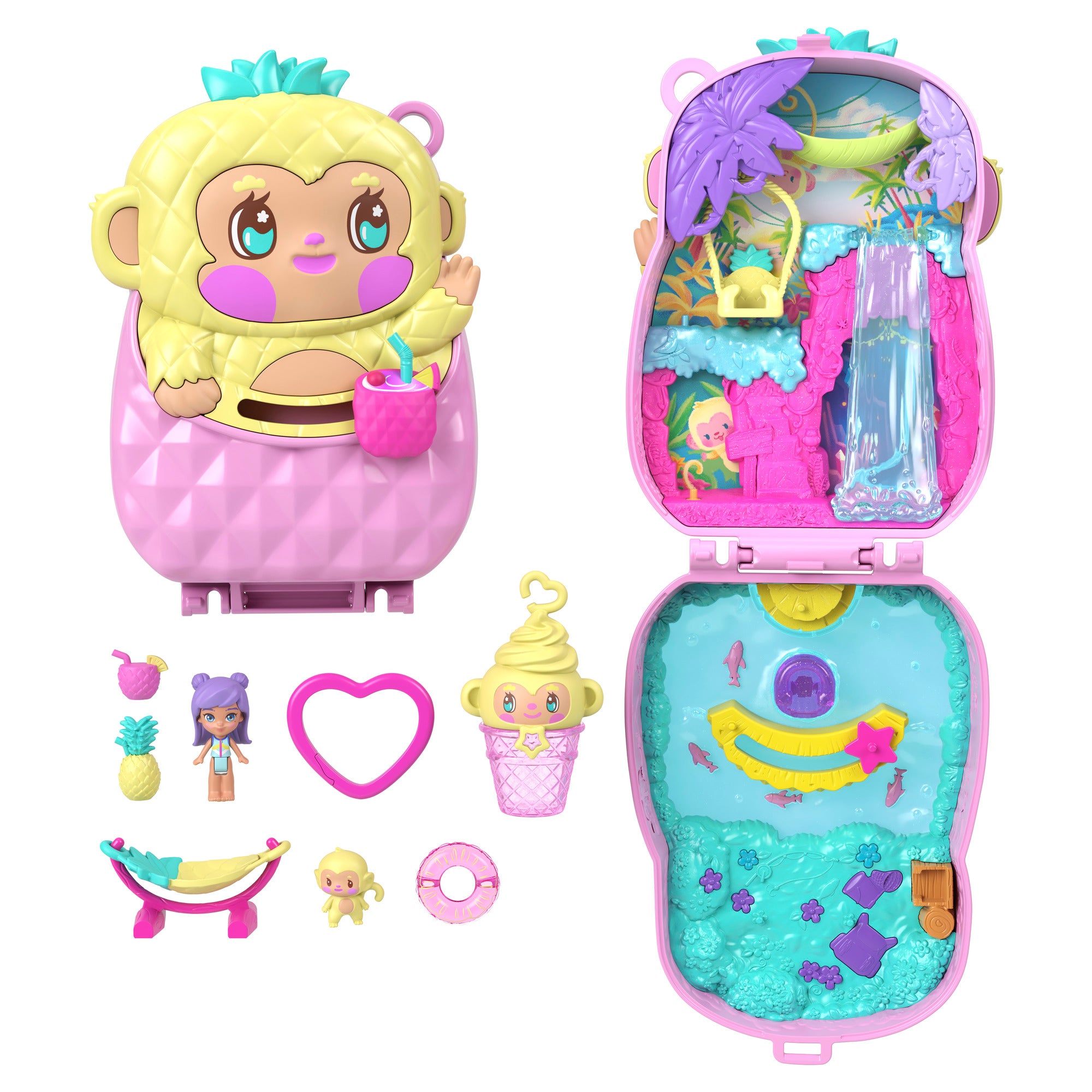 Polly Pocket Pineapple Monkey Colada Compact