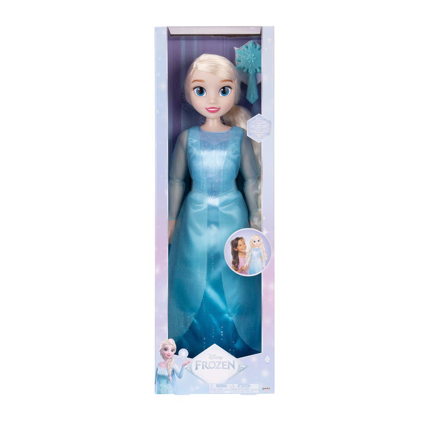 Disney Playtime Elsa-dukke 28 tommer med børste