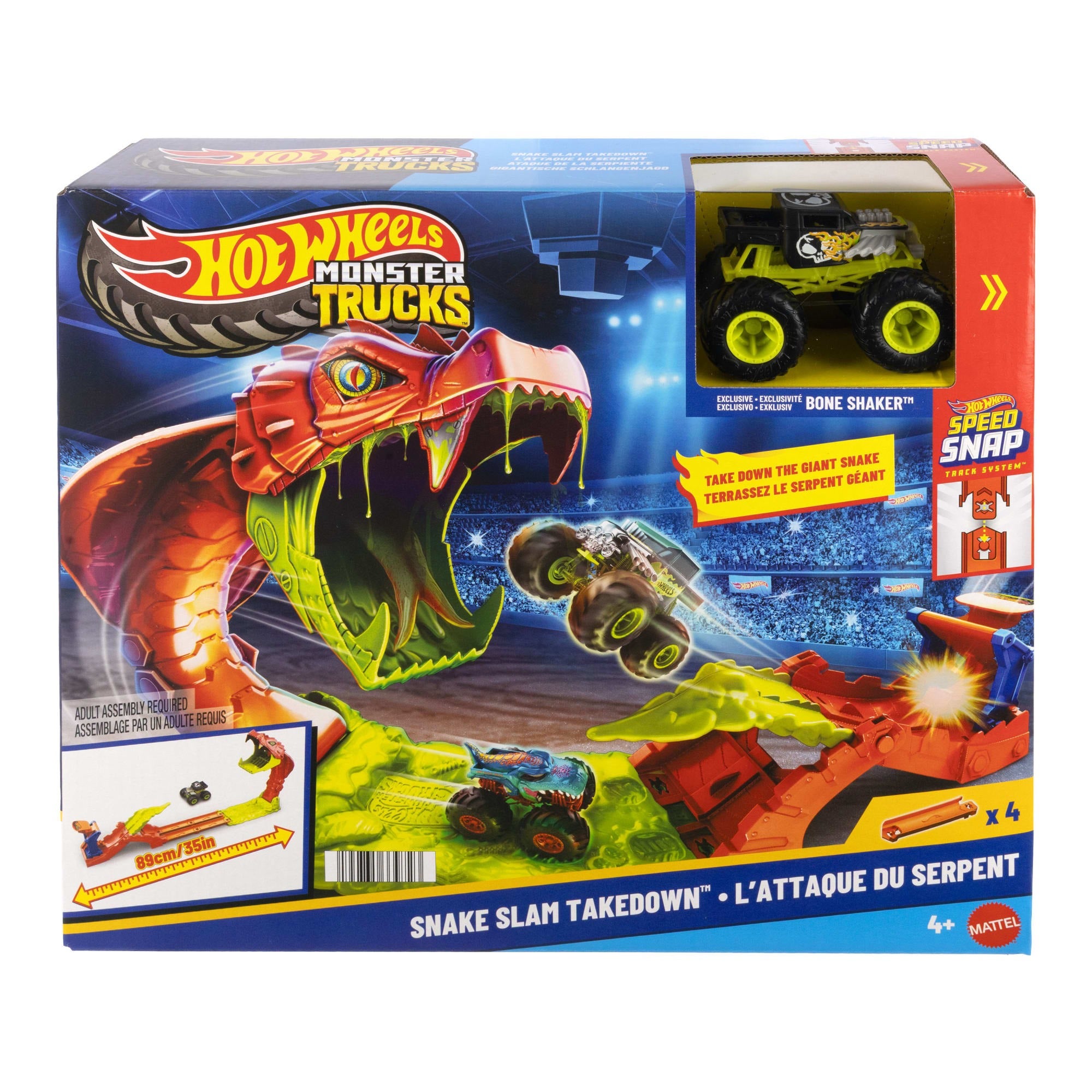 Hot Wheels Monster Trucks Snake Bite Slam Out 