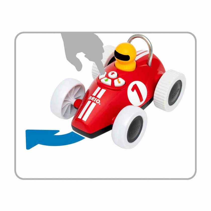 BRIO 30234, Lek & lær actionracer Rød