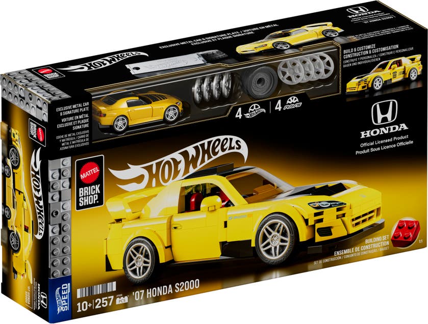 Mattel Brick Shop Speed Series Honda S2000 1:32