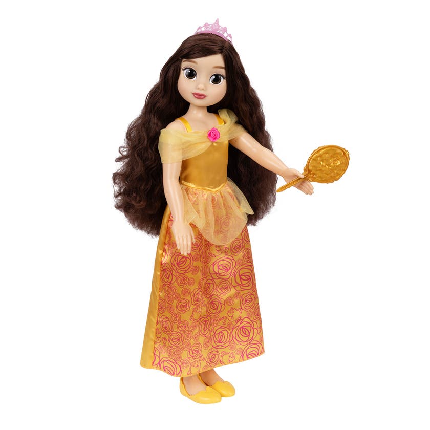 Disney Playtime Belle-dukke 71 cm med børste