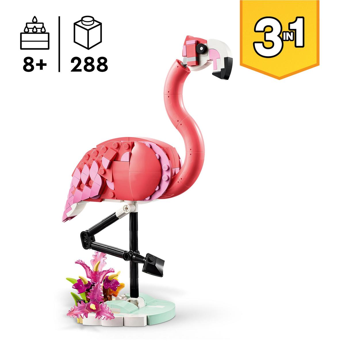 LEGO Creator 31170, Ville dyr: Rosa flamingo