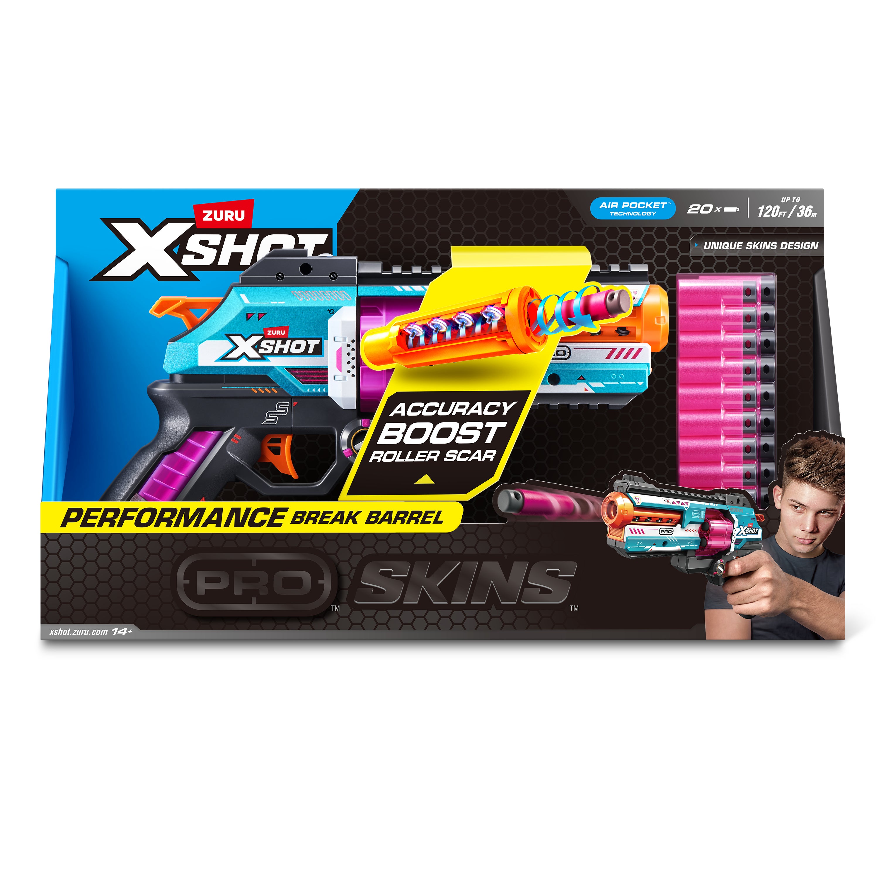 XSHOT SKINS Pro Series Break Barrel Blaster med 20 darter