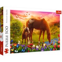 Trefl puslespill Horses in the Meadow 500 brikker
