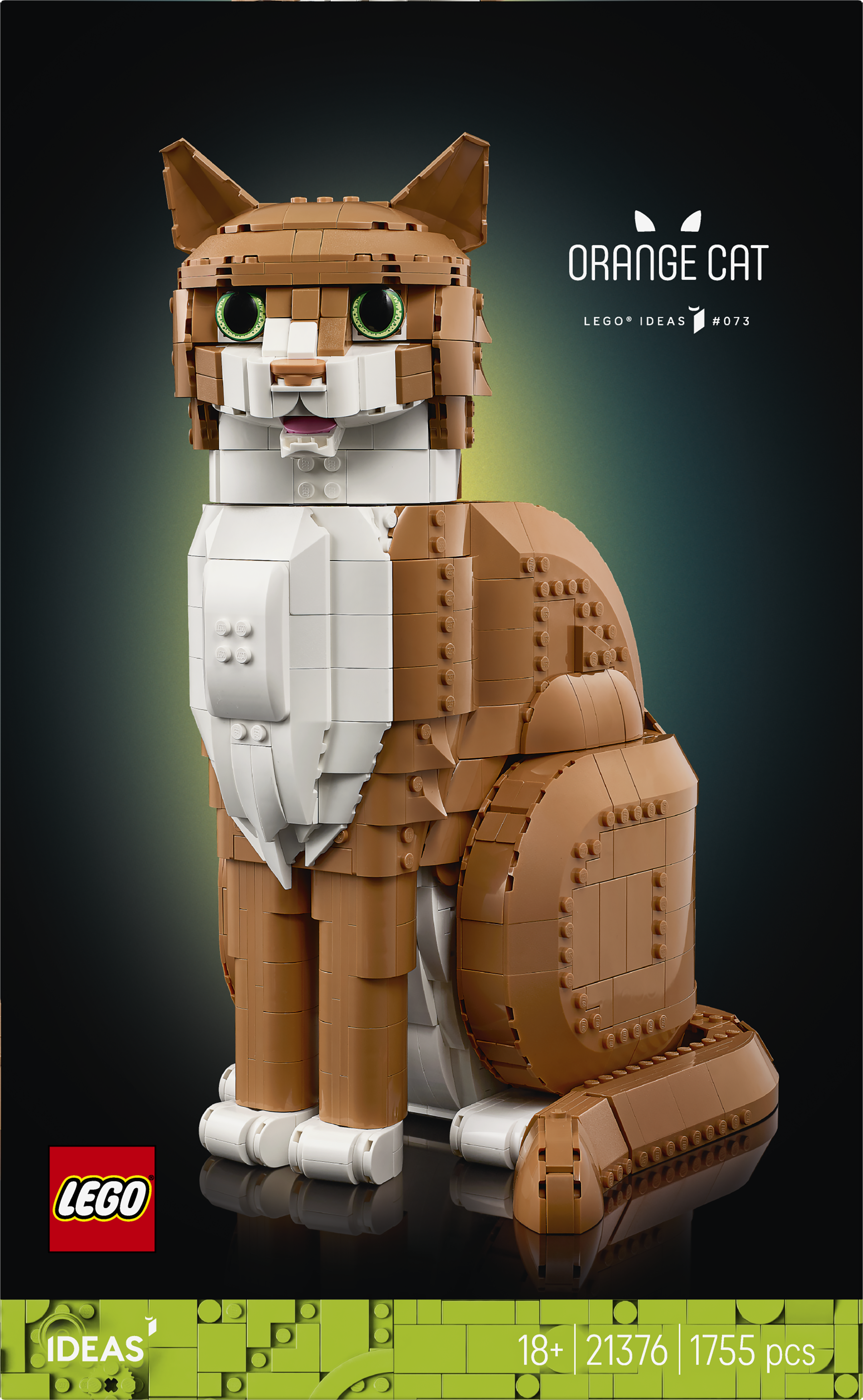 LEGO® Ideas Oransje katt, byggbar dyrefigur 21376