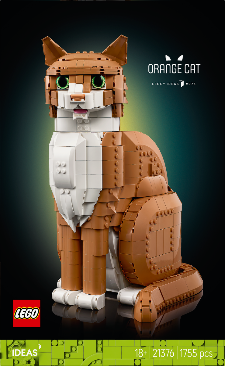 LEGO® Ideas Oransje katt, byggbar dyrefigur 21376