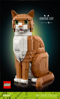 LEGO® Ideas Oransje katt, byggbar dyrefigur 21376