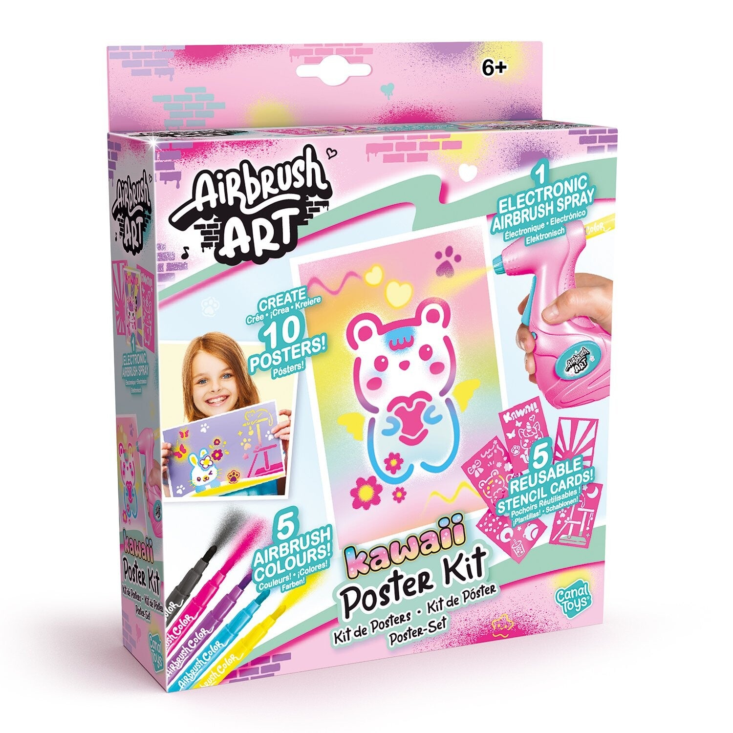 AIRBRUSH ART Art Mini Poster Kit – Kawaii-tema