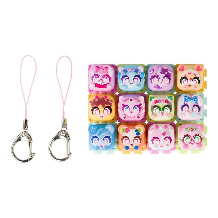 Clickeez Klikkende Fidget-Nøkkelring 12 Figurer