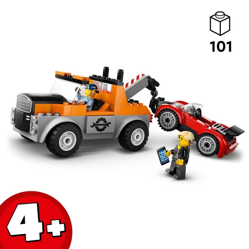 LEGO City 60435, Bergingsbil og sportsbilreparasjon