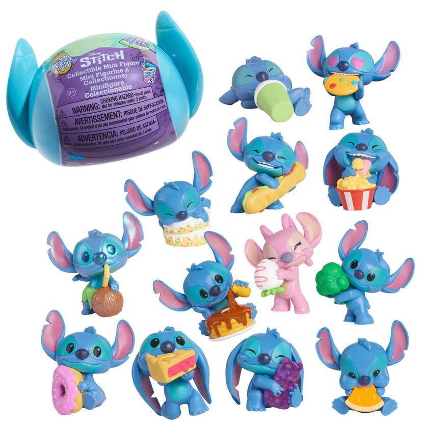 Disney Stitch, Feed Me Blind Box-figurer 5 cm