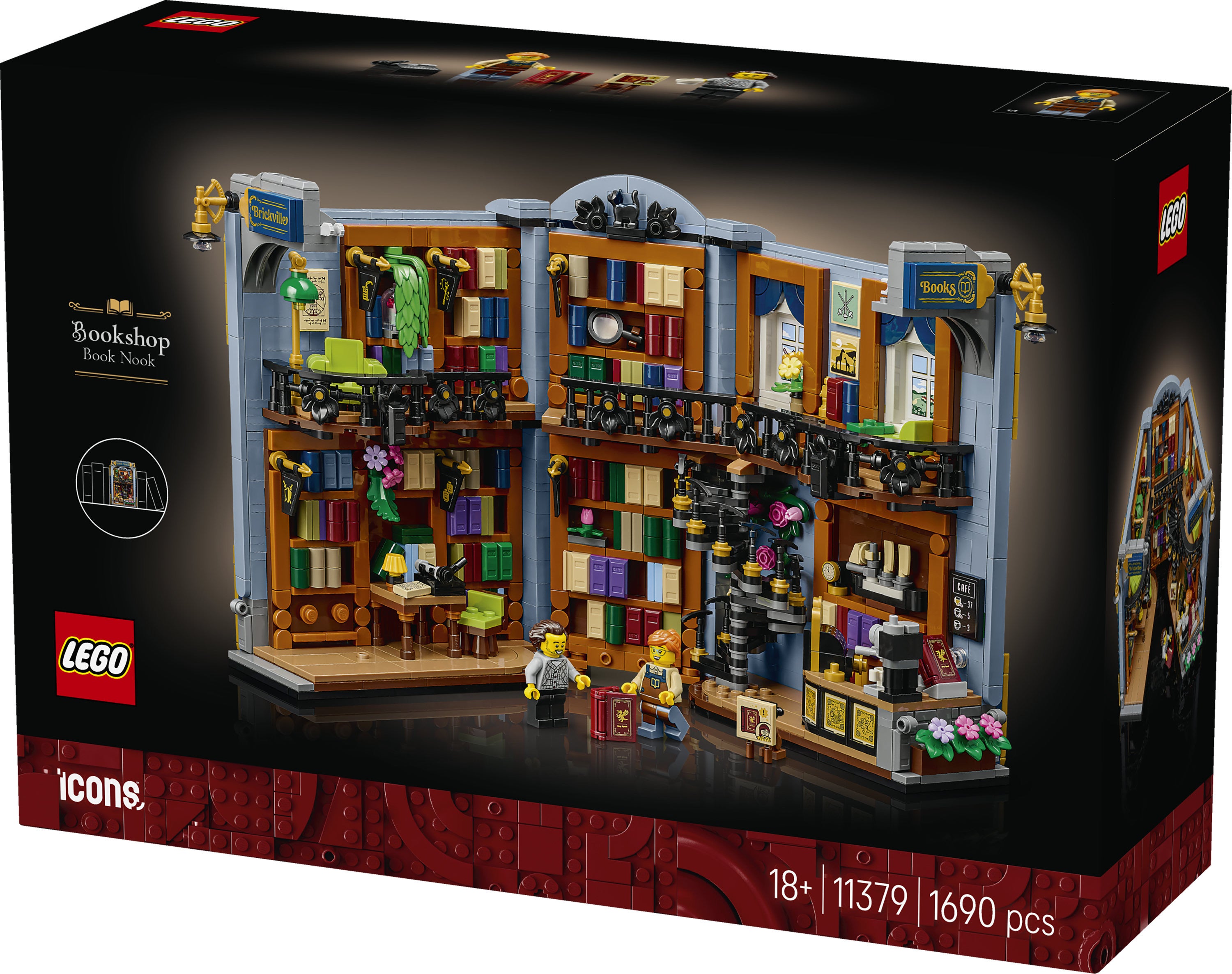 LEGO® Icons Bokhandel bokhylle 11379