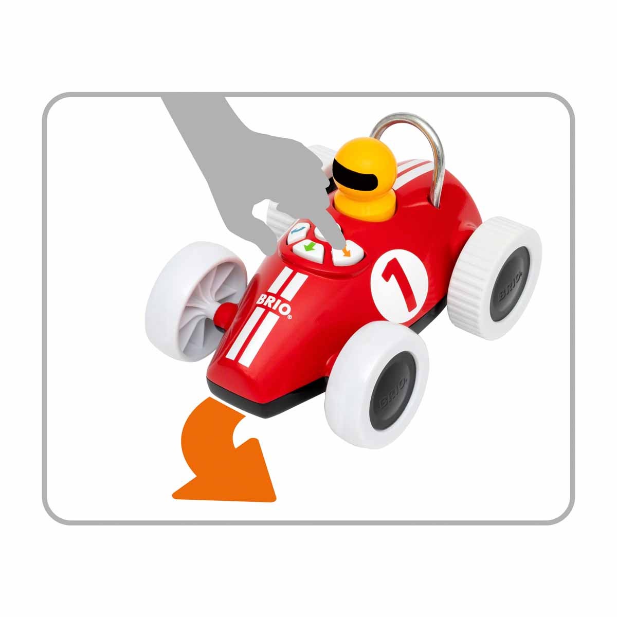 BRIO 30234, Lek & lær actionracer Rød