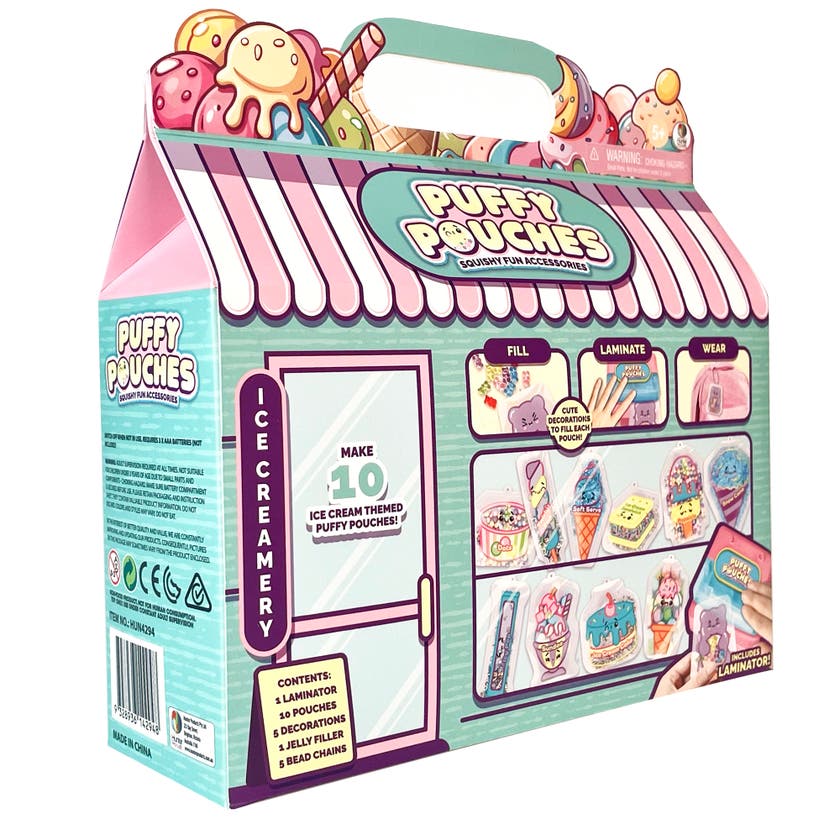 Puffy Pouches Temasett – lag 10 poser med laminator