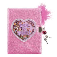 Make it Real, Born To Sparkle Glitter Journal Og Penn