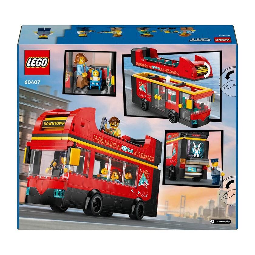 LEGO City 60407, Rød dobbeldecker for sightseeing