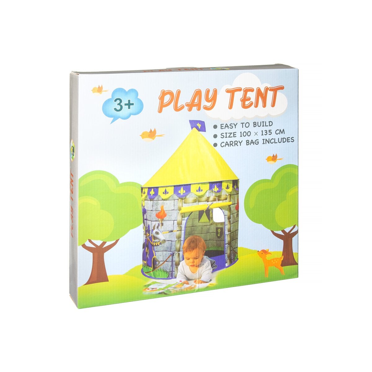 Leketelt, Riddarborg Grå 135x100 cm