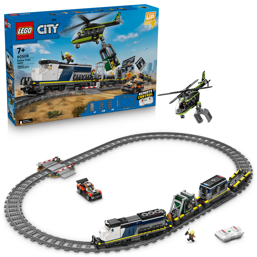 LEGO® City Overfall på polititoget. Togsett 60508