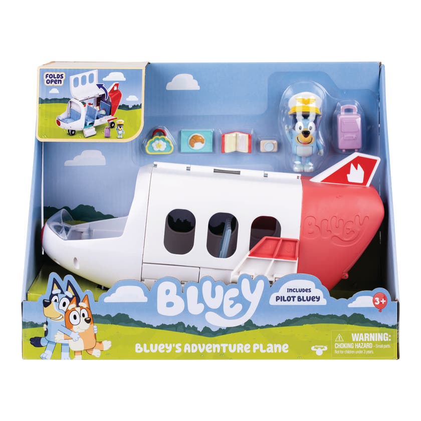 Bluey's Jet Flyplassset fra Moose Toys