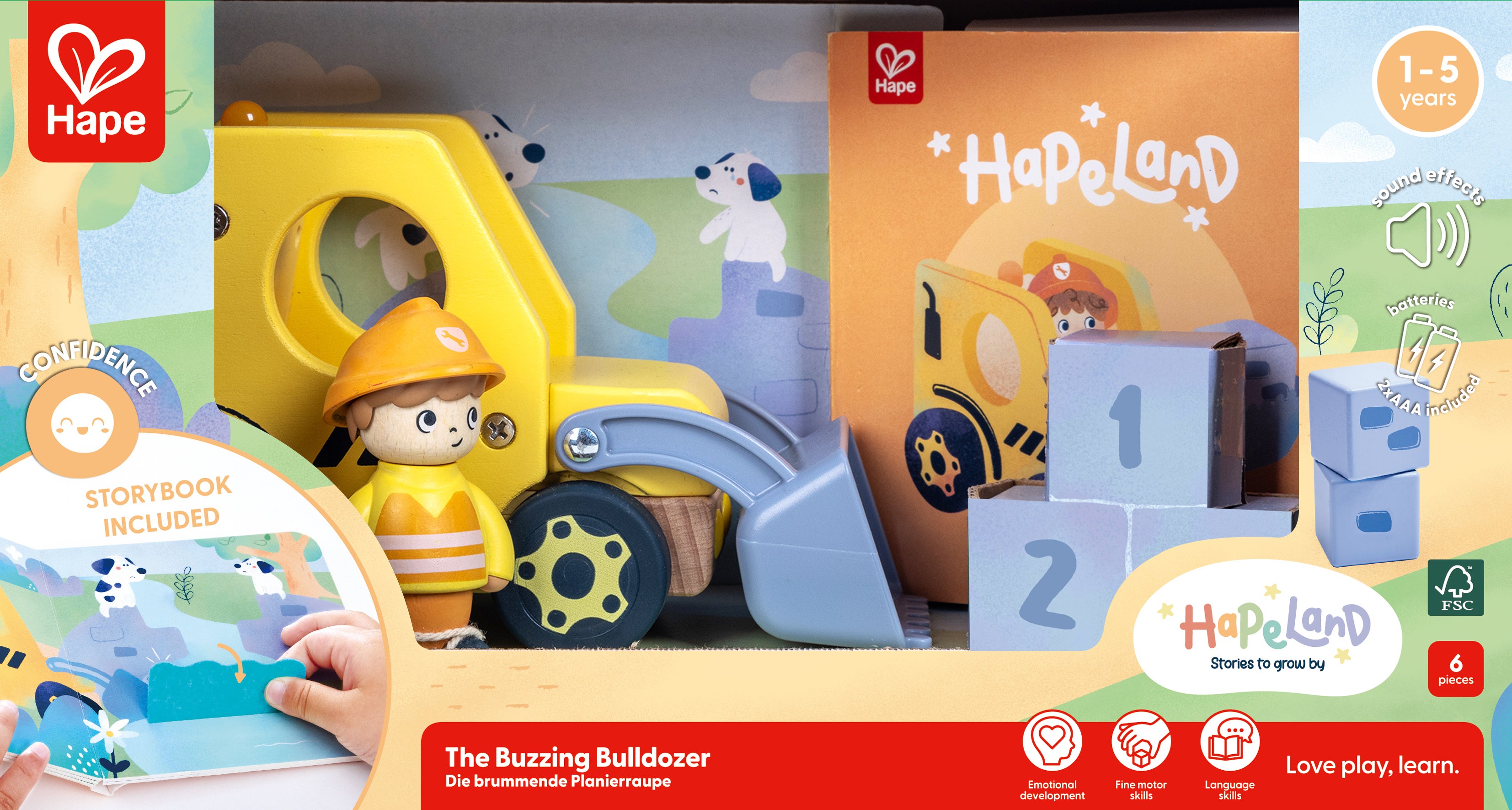 Hape The Buzzing Bulldozer With Sound