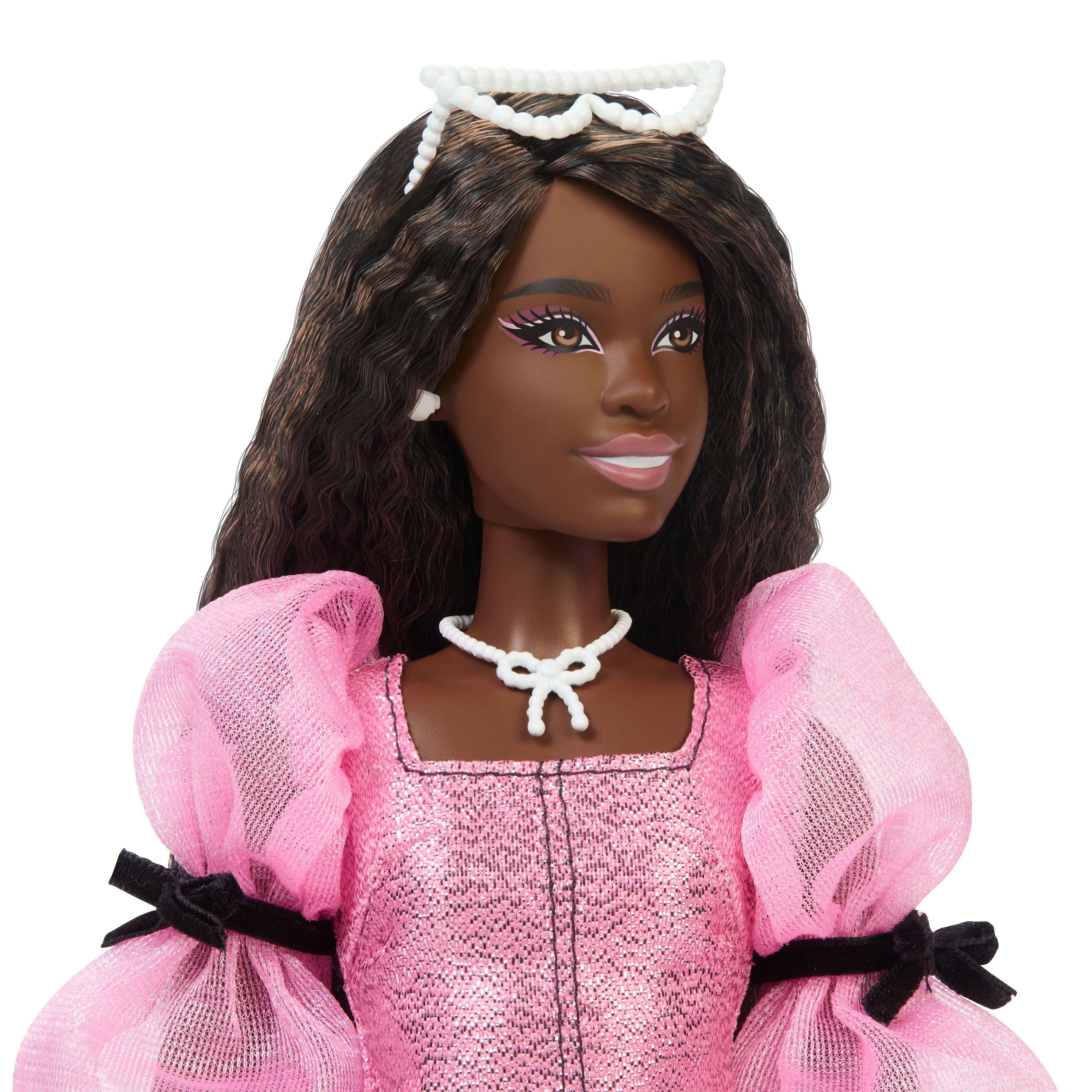 Barbie Deluxe Style Dukke Nr 14 Metallicrosa Kjole