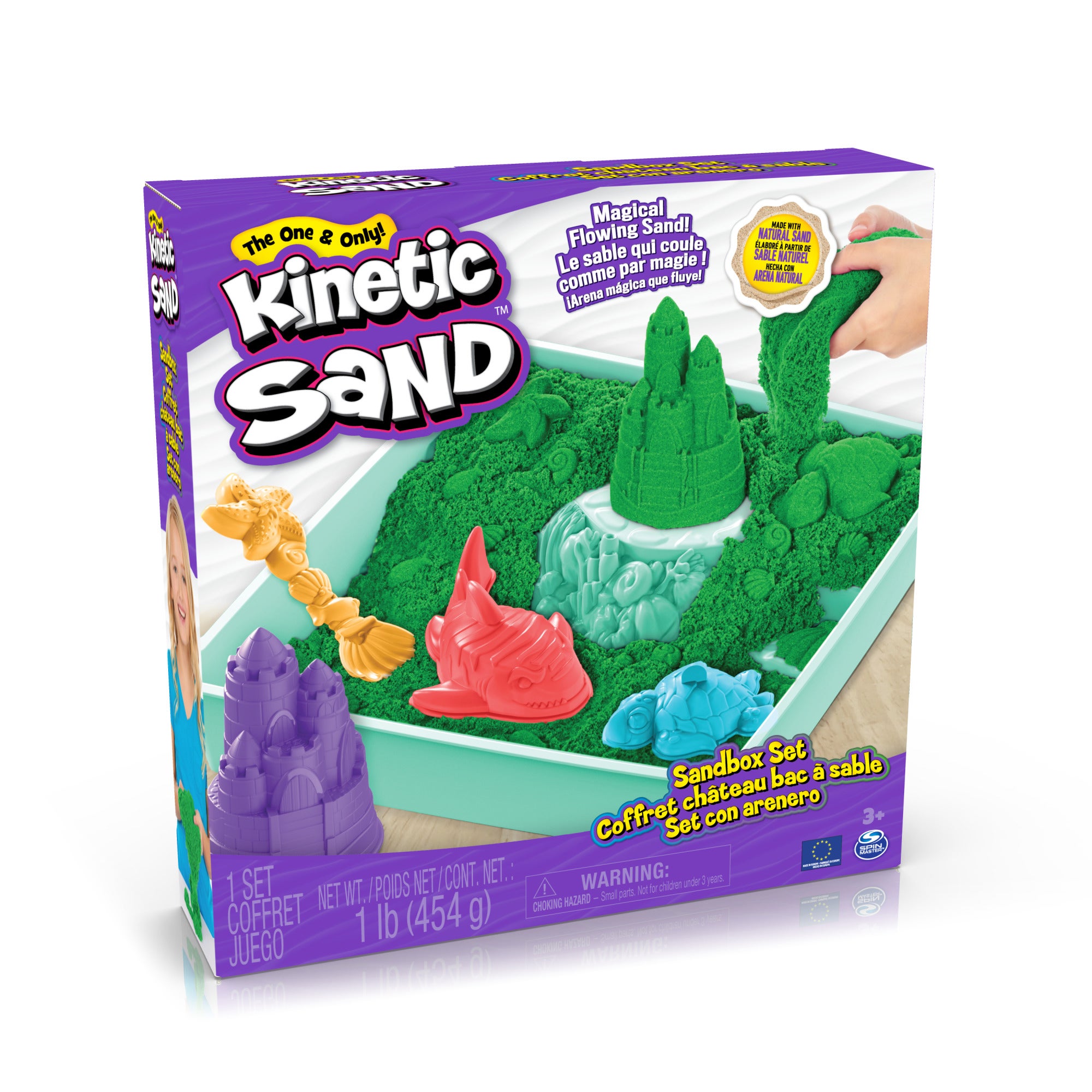Kinetic Sand, Sandkasse Sett – grønn
