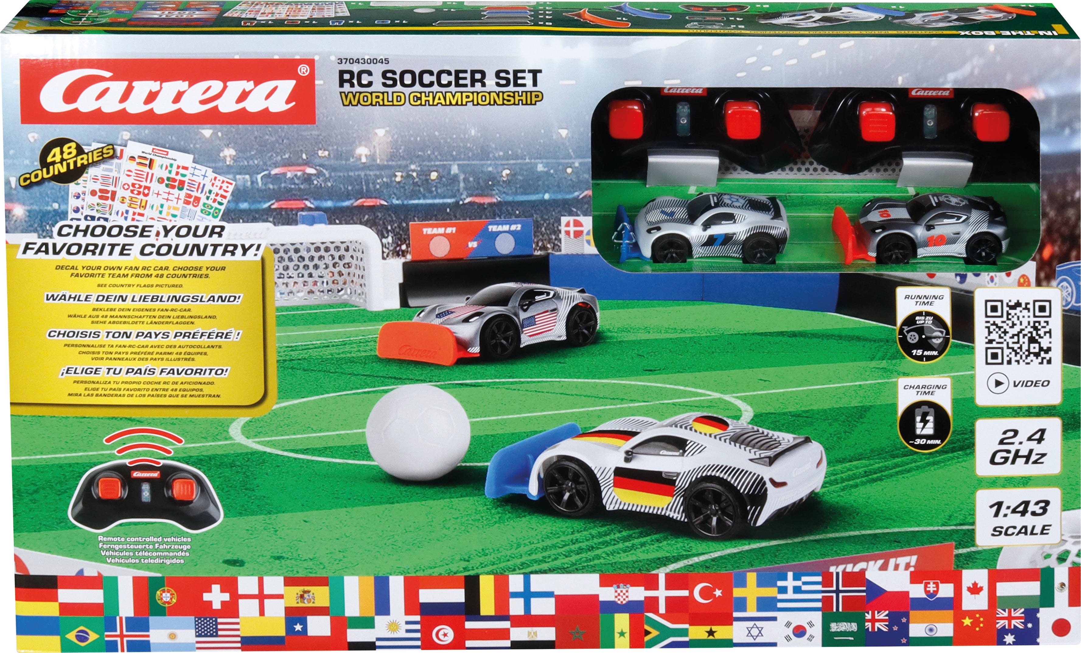 Carrera RC World Championship Soccer Set – fjernstyrt fotball for to spillere