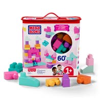 Mega Block Big Building Bag (60 klosser) - Pink