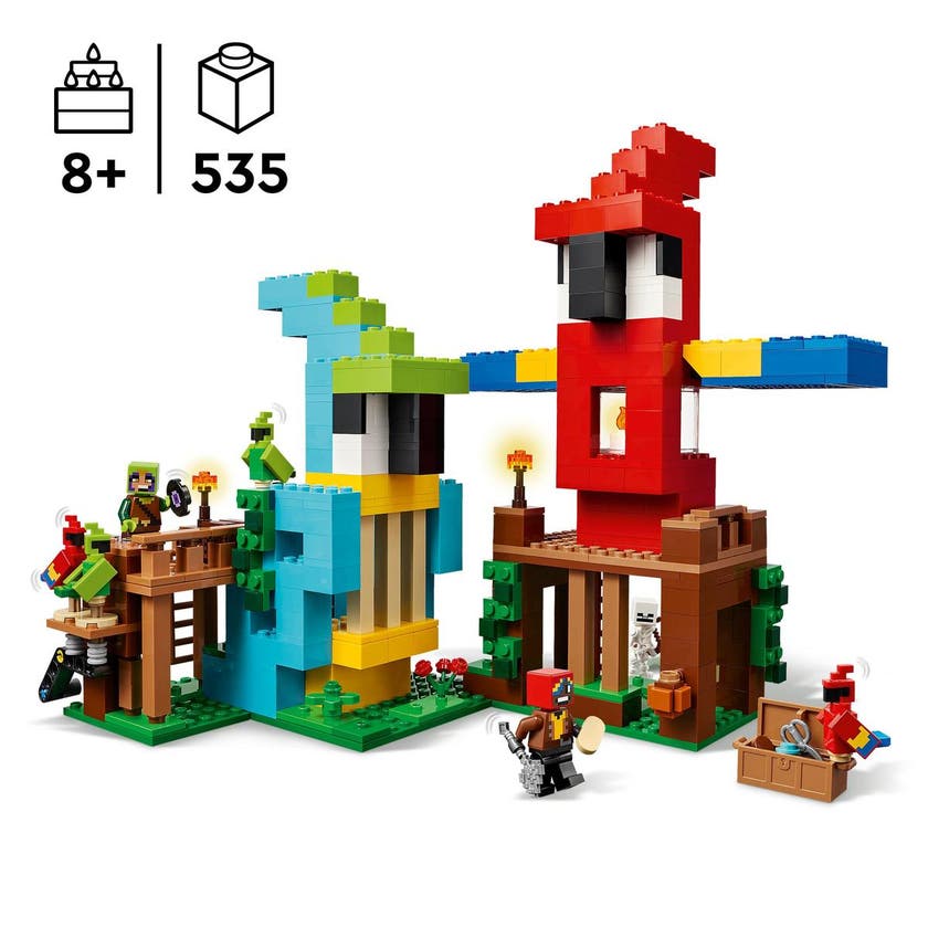 LEGO Minecraft 21282, Papegøyhusene