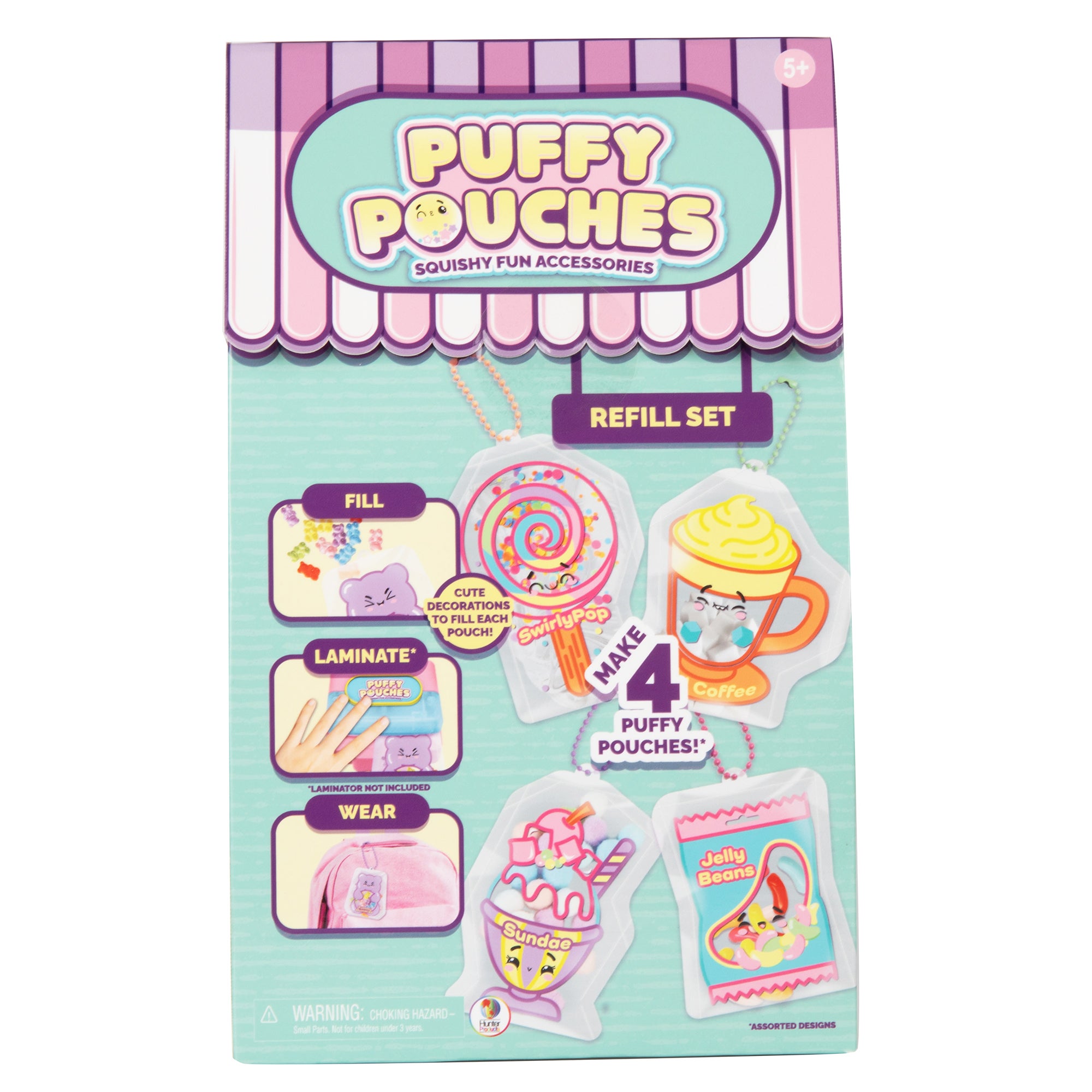 Puffy Pouches refillkit – lag 4 klemvennlige squishys