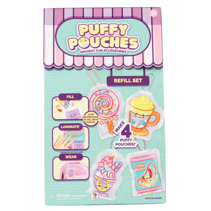 Puffy Pouches refillkit – lag 4 klemvennlige squishys