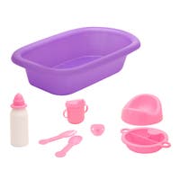 Humble&Heart, Badekar med tilbehør 38 cm, Lilla