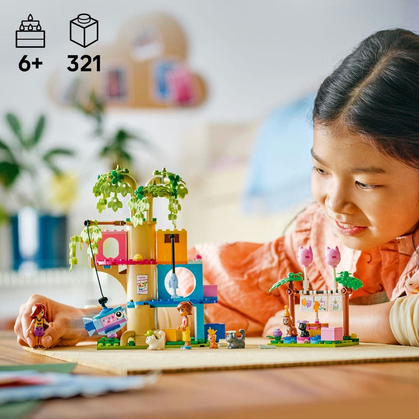 LEGO Friends 42666, Kattefest & trehytte