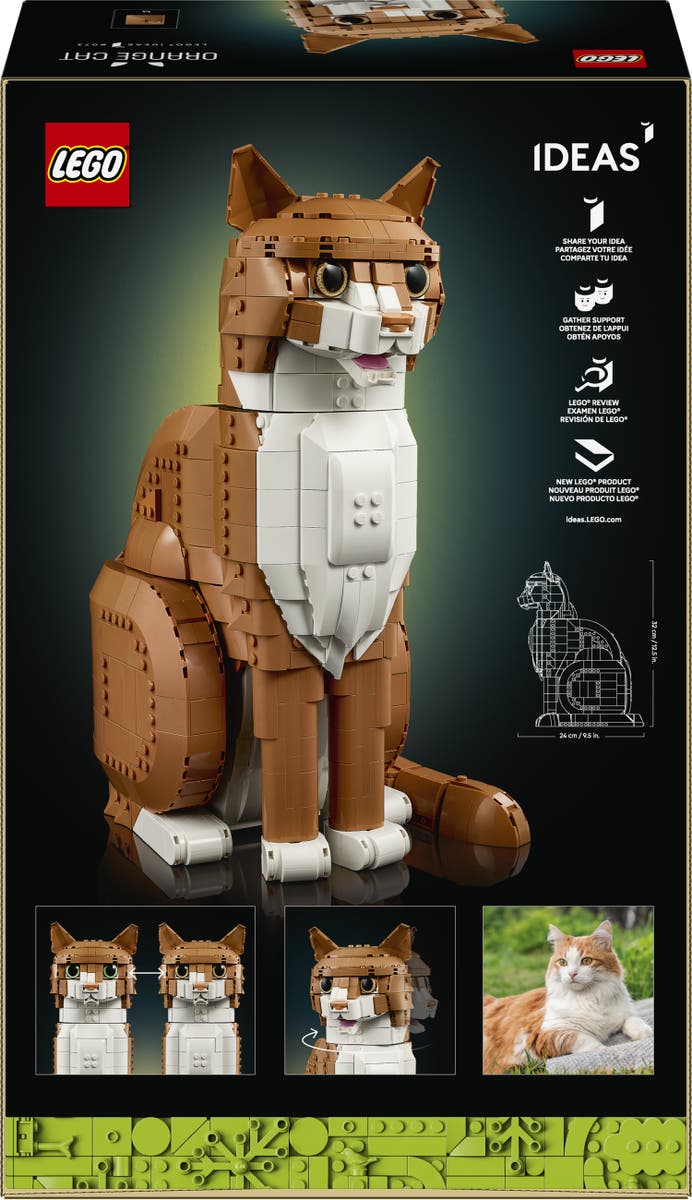 LEGO® Ideas Oransje katt, byggbar dyrefigur 21376