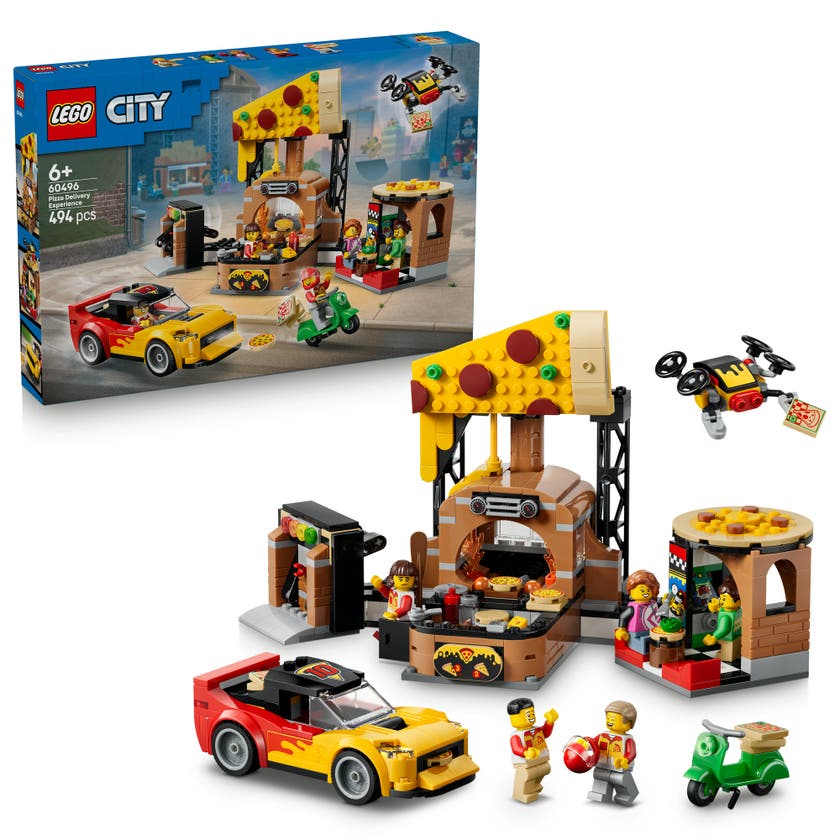 LEGO® City Pizzalevering med kjøretøy 60496