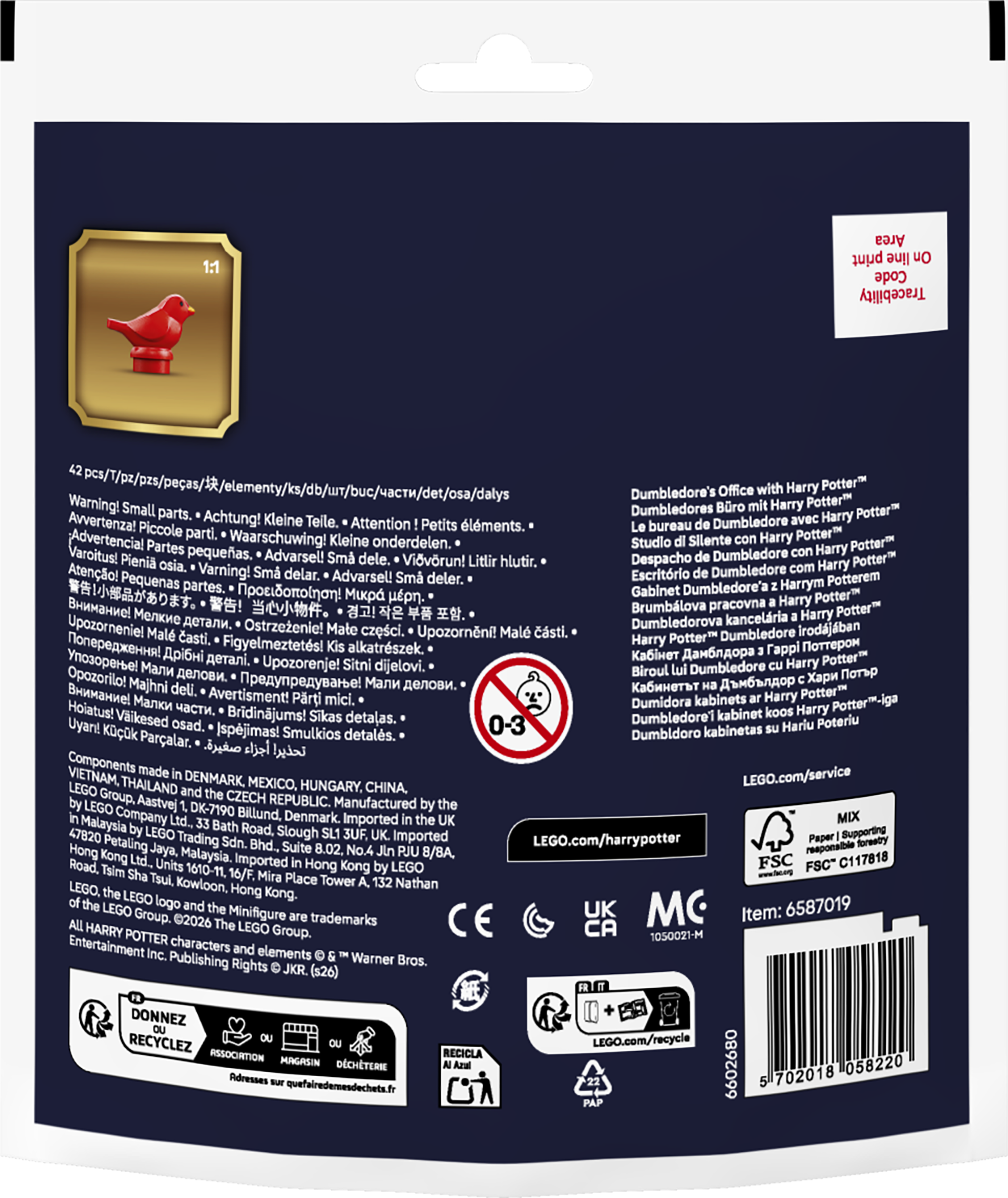 LEGO Humlesnurrs kontor med Harry Potter™ 30724